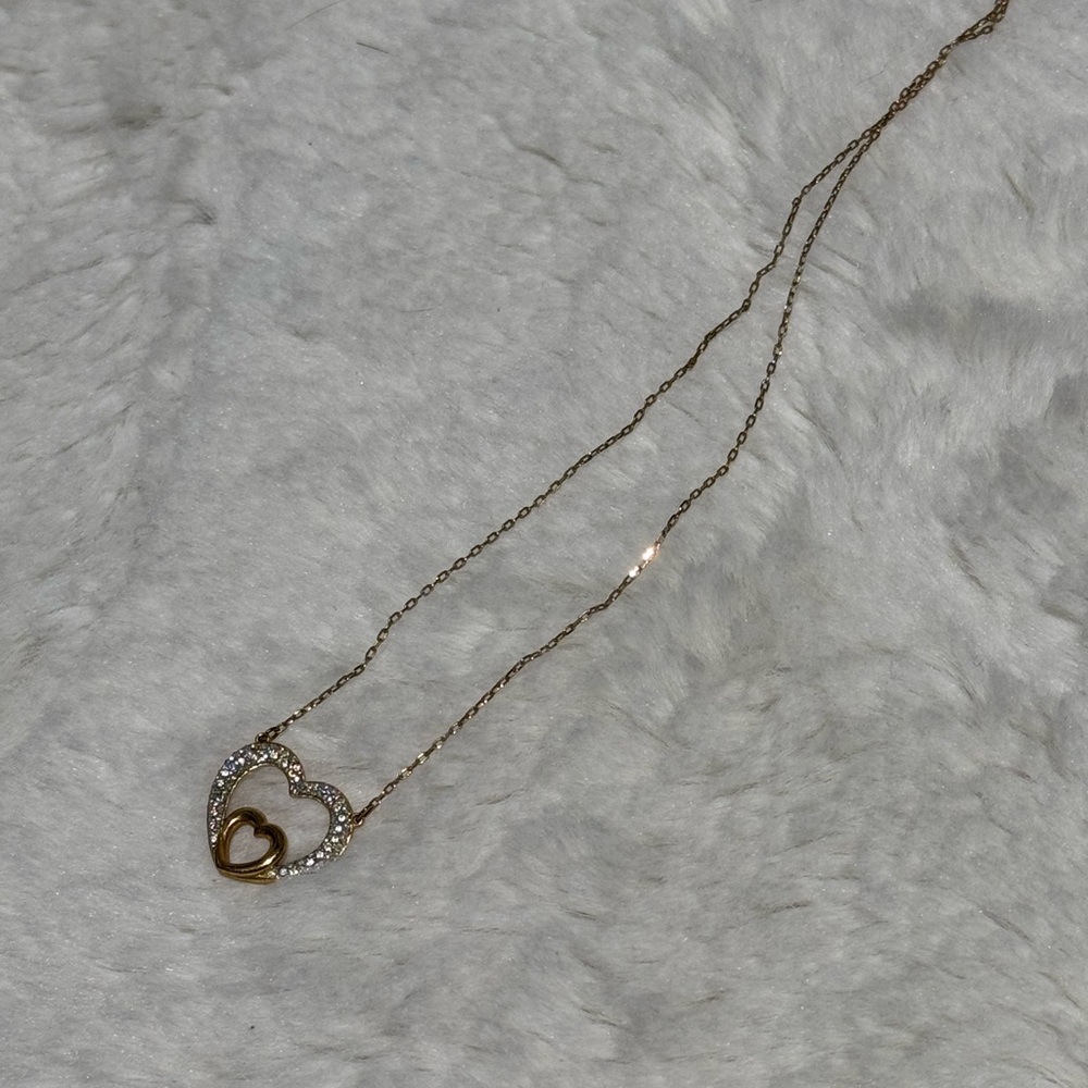 Swarovski Elegant Gold Heart Necklace